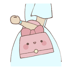 [LINEスタンプ] にっこりバッグちゃんスタンプ