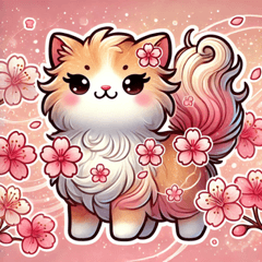 [LINEスタンプ] 桜とネコのスタンプ@SFW
