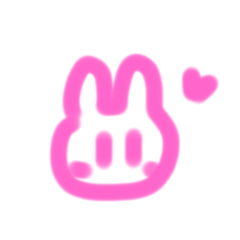 [LINEスタンプ] うさぎのようないきもの。