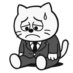 [LINEスタンプ] がんばれ猫リーマン