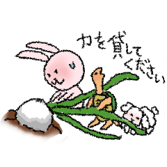 [LINEスタンプ] ピンクなうさぎたち（敬語）
