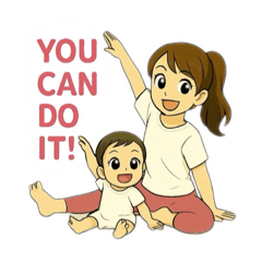 [LINEスタンプ] ベビトレヨガと子どもヨガすたんぷ