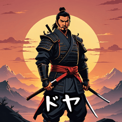 [LINEスタンプ] お侍さん感情Ver