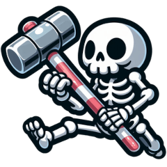 [LINEスタンプ] かわいいガイコツのスタンプ