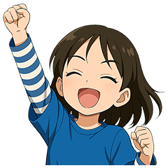 [LINEスタンプ] いつも元気！ まなちゃんスタンプ