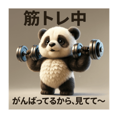 [LINEスタンプ] リアルかわいい日常パンダ2☆
