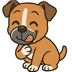 [LINEスタンプ] ボクサー犬の日常スタンプ