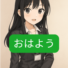 [LINEスタンプ] おはようスタンプ（オフィス編）の画像（メイン）