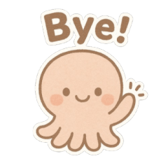 [LINEスタンプ] ふわふわタコの毎日スタンプ