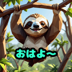 [LINEスタンプ] ナマケモノ生活