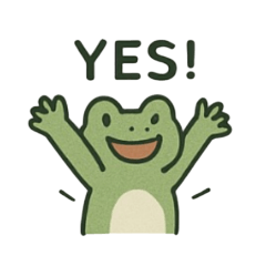 [LINEスタンプ] とぼけた表情のカエルのスタンプ