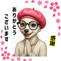 [LINEスタンプ] 可愛い奥様ワンコの日常