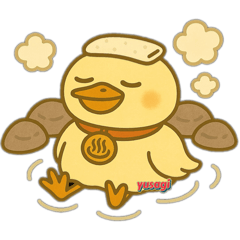 [LINEスタンプ] 下呂温泉音楽学校「湯鷺（ゆさぎ）」