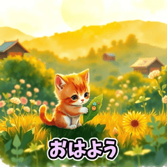 [LINEスタンプ] 癒し×ねこの日常のフュージョンスタンプ