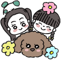 [LINEスタンプ] パワフル姉妹のスタンプ