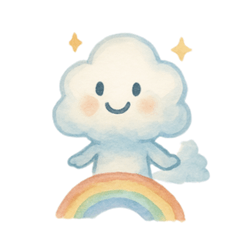 [LINEスタンプ] ちいさな雲、大きな気持ち
