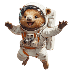 [LINEスタンプ] クオッカの宇宙旅行