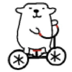 [LINEスタンプ] シュールでクールなデカわんこ