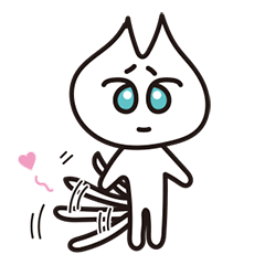 [LINEスタンプ] 困り顔のネコ 九十九（つくも）その2