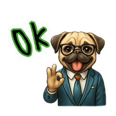 [LINEスタンプ] ビジネス犬の毎日スタンプ