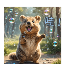 [LINEスタンプ] 愛らしいクオッカ4（簡体字）