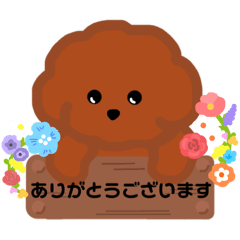 [LINEスタンプ] トイプードルの日常敬語スタンプ