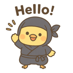 [LINEスタンプ] 忍者ひよこスタンプ