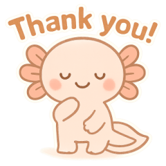[LINEスタンプ] ウーパールーパーの感情スタンプ