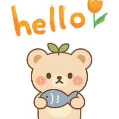 [LINEスタンプ] 花守ぐまの日常（動くよ！）