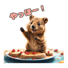 [LINEスタンプ] 愛らしいクオッカ5（日本語）