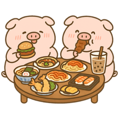 [LINEスタンプ] たべたべこじゅちゃん