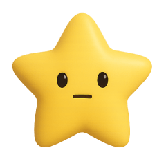 [LINEスタンプ] あなたの立体的な小さな星の画像（メイン）