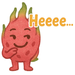 [LINEスタンプ] ドラゴンフルーツの仲良しさんたち