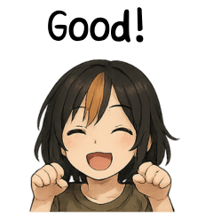 [LINEスタンプ] 元気な猫の女の子スタンプ（日本語）