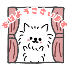 [LINEスタンプ] ちょっと大きめポメラニアンムク