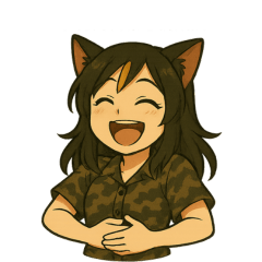 [LINEスタンプ] 元気いっぱい猫キャラスタンプフリップ無）