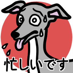[LINEスタンプ] 【ブルー4】1年中使えるイタグレのスタンプ