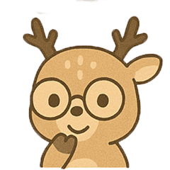 [LINEスタンプ] メガネの子鹿