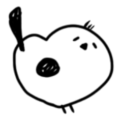 [LINEスタンプ] ぼっちなシマエナガ