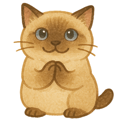 [LINEスタンプ] たぬきシャム猫びよりの画像（メイン）