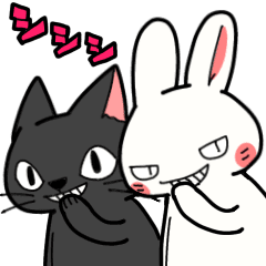 [LINEスタンプ] シシシうさぎ アニメスタンプ