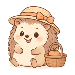[LINEスタンプ] ハリネズミ ペギちゃん