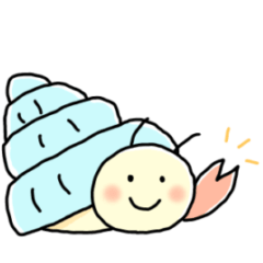 [LINEスタンプ] ヤドカリだもの。敬語ver.