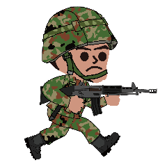 [LINEスタンプ] 突撃くん アニメーションスタンプ1