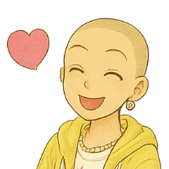 [LINEスタンプ] キュートなお坊さん