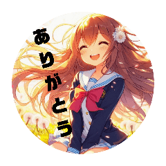 [LINEスタンプ] 可愛い❤JK(春)