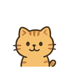 [LINEスタンプ] シンプル茶トラねこ