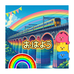 [LINEスタンプ] ロマンティック鉄道2025❤️12