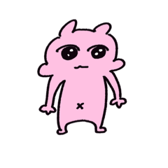 [LINEスタンプ] ピンクのニョ