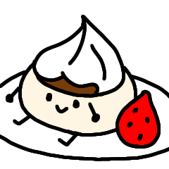 [LINEスタンプ] ホイップケーキ